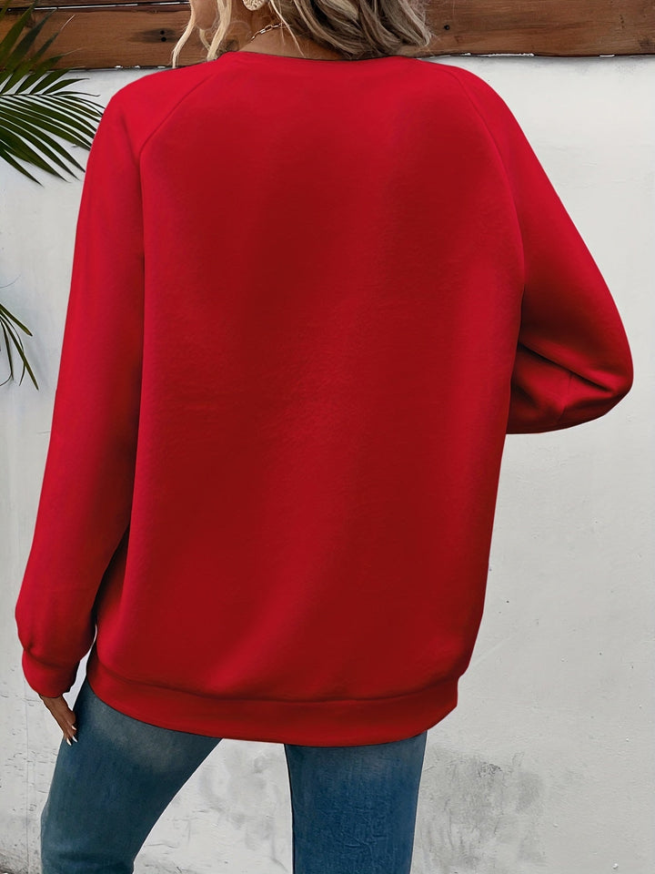 Sophie | Casual sweatshirt met hartprint