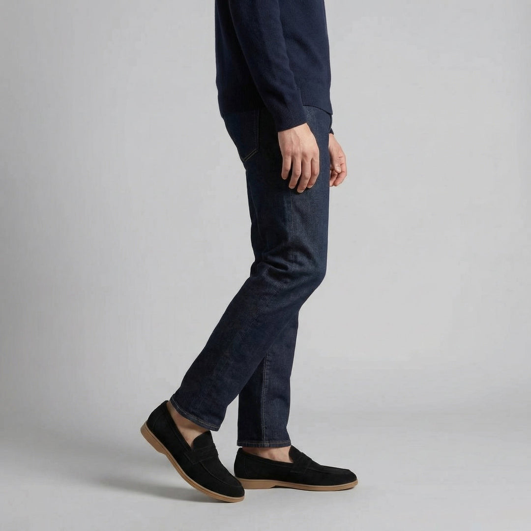 Suede Penny Loafers Heren Casual Formeel
