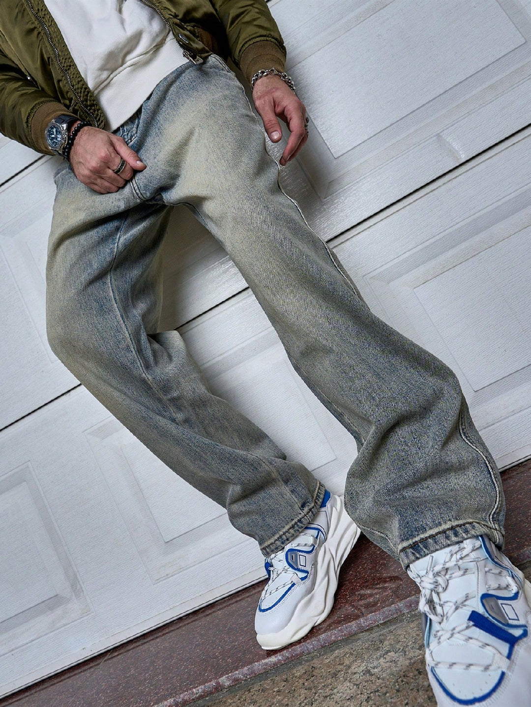 Sven | Donkerblauwe heren straight-fit jeans