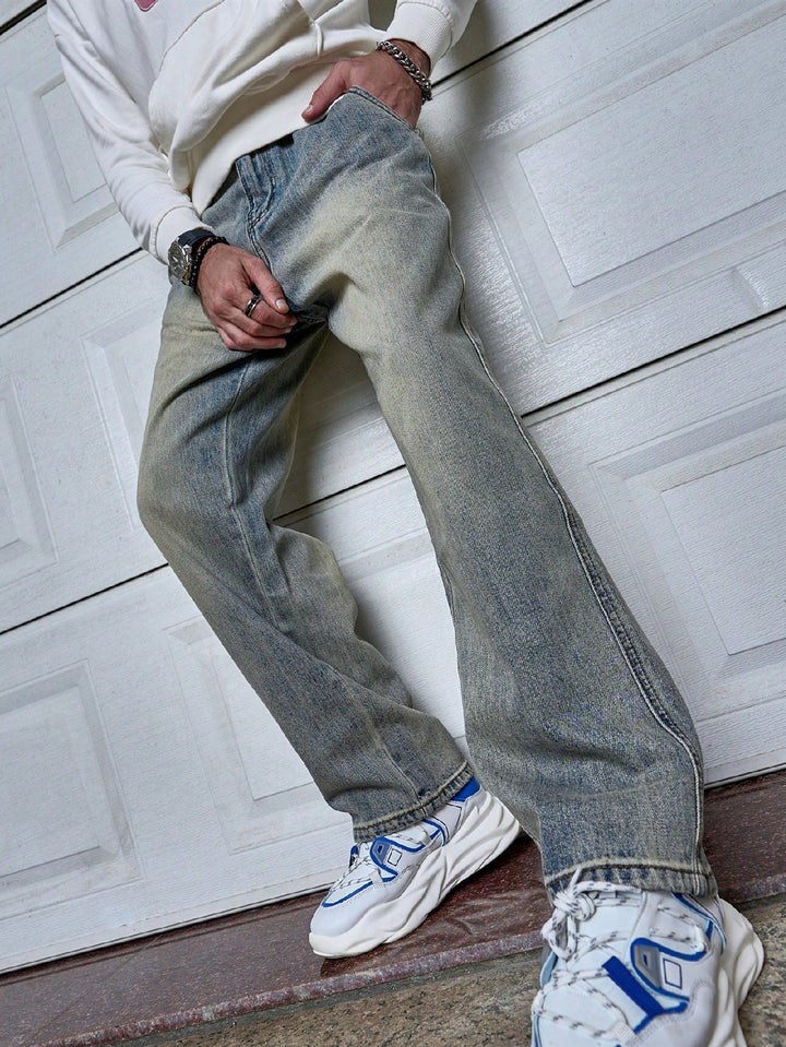 Sven | Donkerblauwe heren straight-fit jeans
