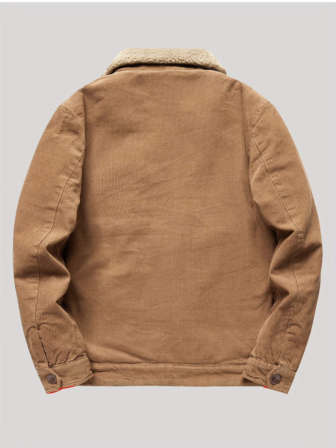 Sven | Warme fleece corduroy heren knoopjas