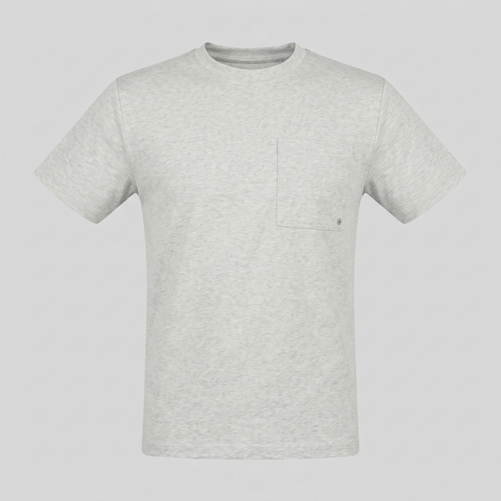 T-Shirt Heren Relaxed Fit Borststak Casual