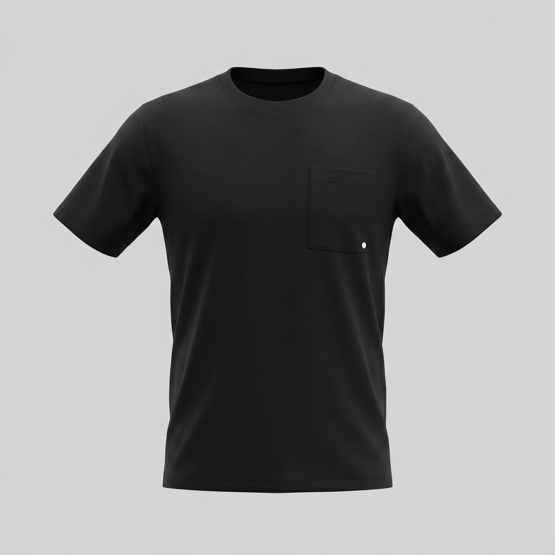 T-Shirt Heren Relaxed Fit Borststak Casual