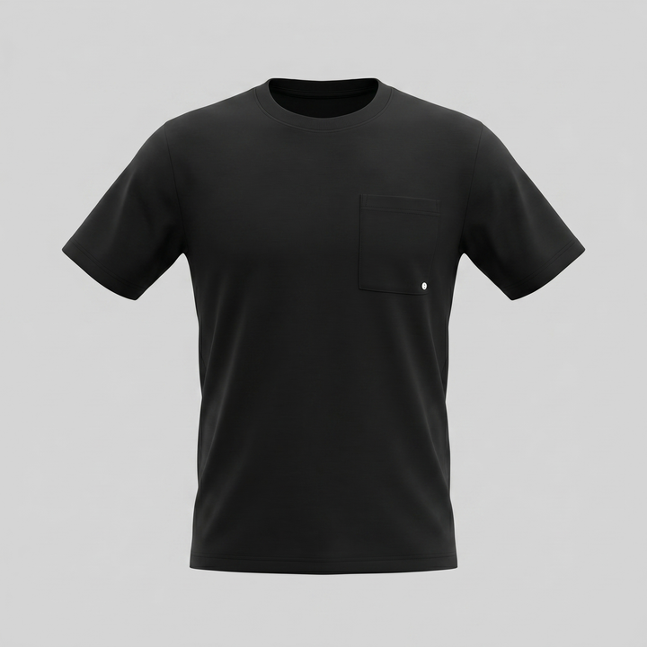T-Shirt Heren Relaxed Fit Borststak Casual