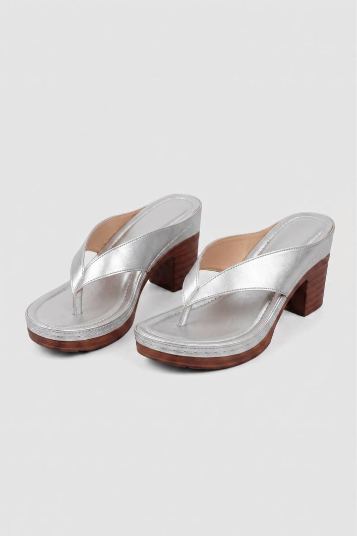 Teenslippers Dames - Platform Hak | Elegant