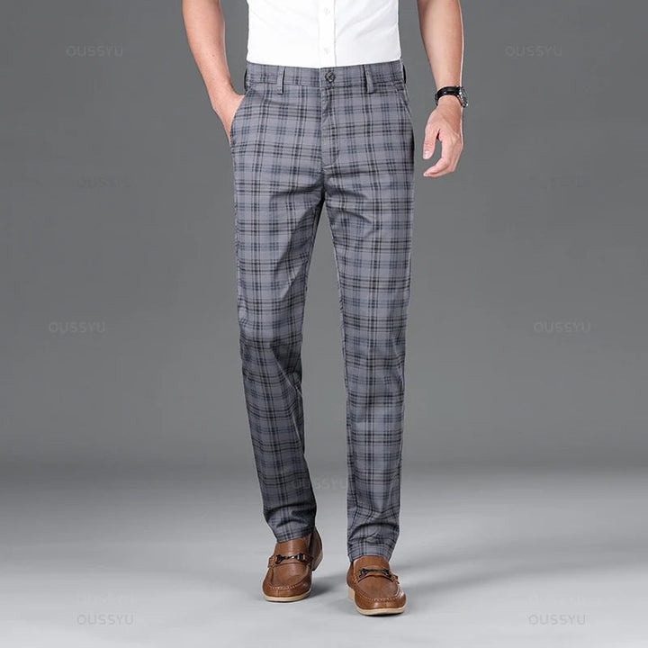 Thijs | Klassieke geruite herenpantalon