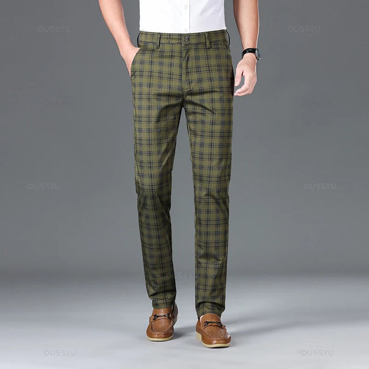 Thijs | Klassieke geruite herenpantalon