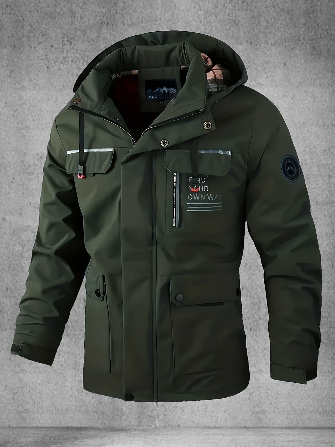 Thijs | Waterdichte & winddichte heren softshell jas met capuchon en meerdere zakken