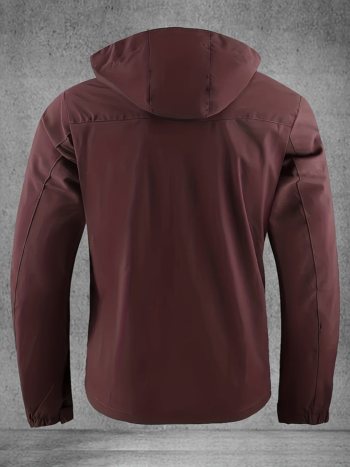 Thijs | Waterdichte & winddichte heren softshell jas met capuchon en meerdere zakken