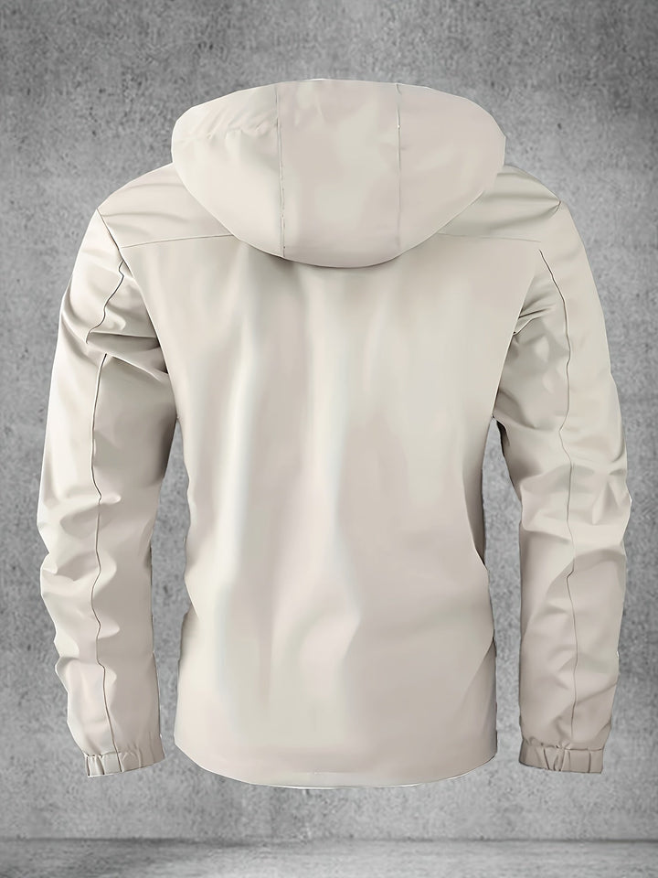 Thijs | Waterdichte & winddichte heren softshell jas met capuchon en meerdere zakken