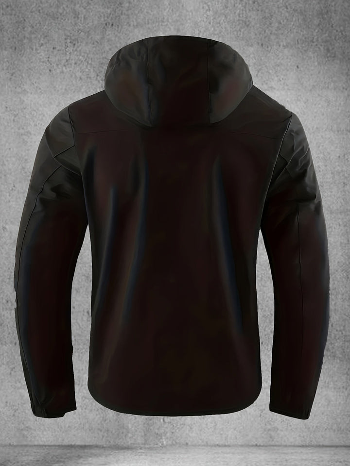 Thijs | Waterdichte & winddichte heren softshell jas met capuchon en meerdere zakken