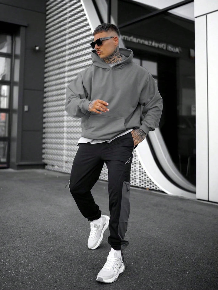 Tim | Effen kleur heren hoodie