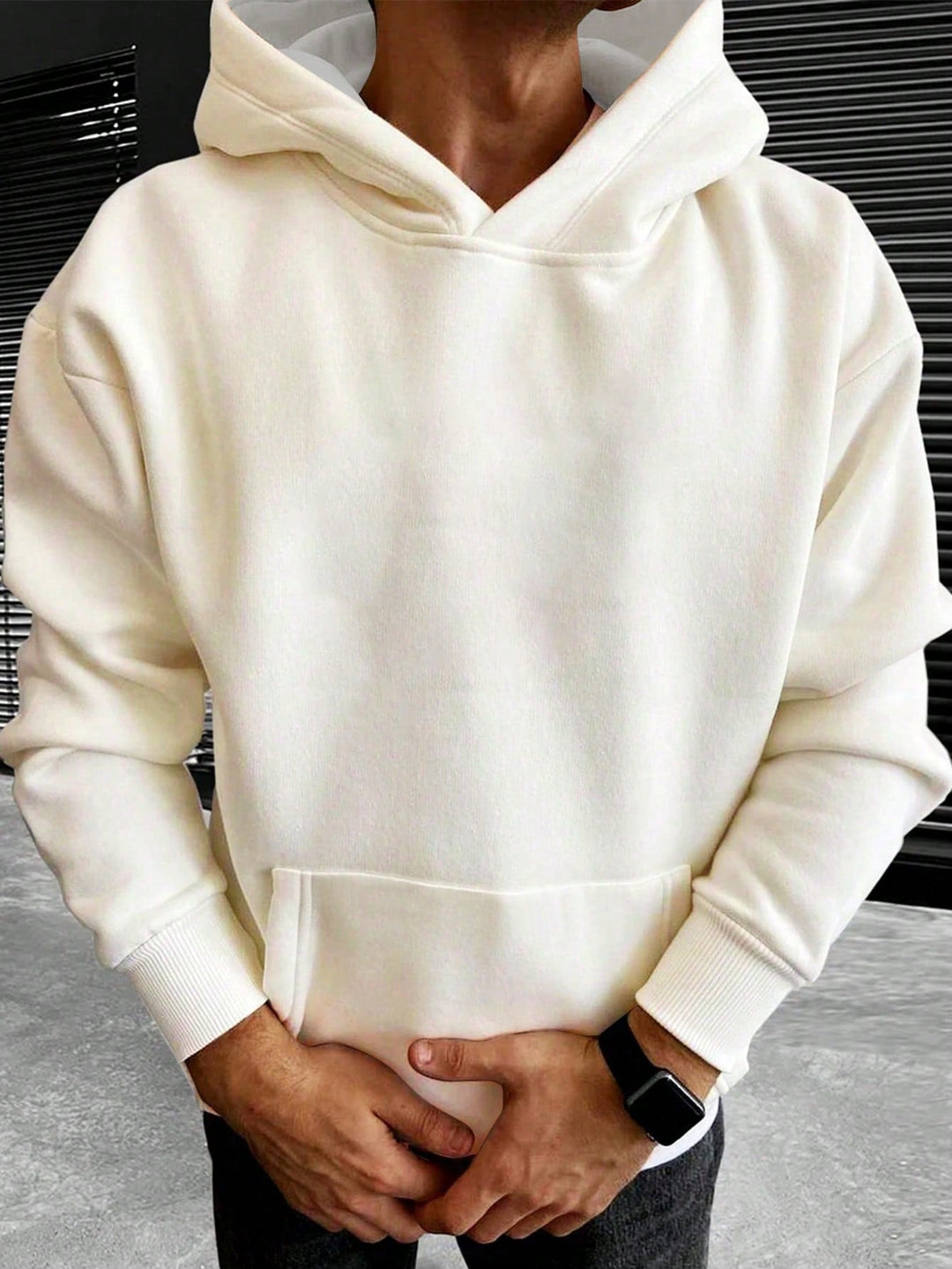 Tim | Effen kleur heren hoodie