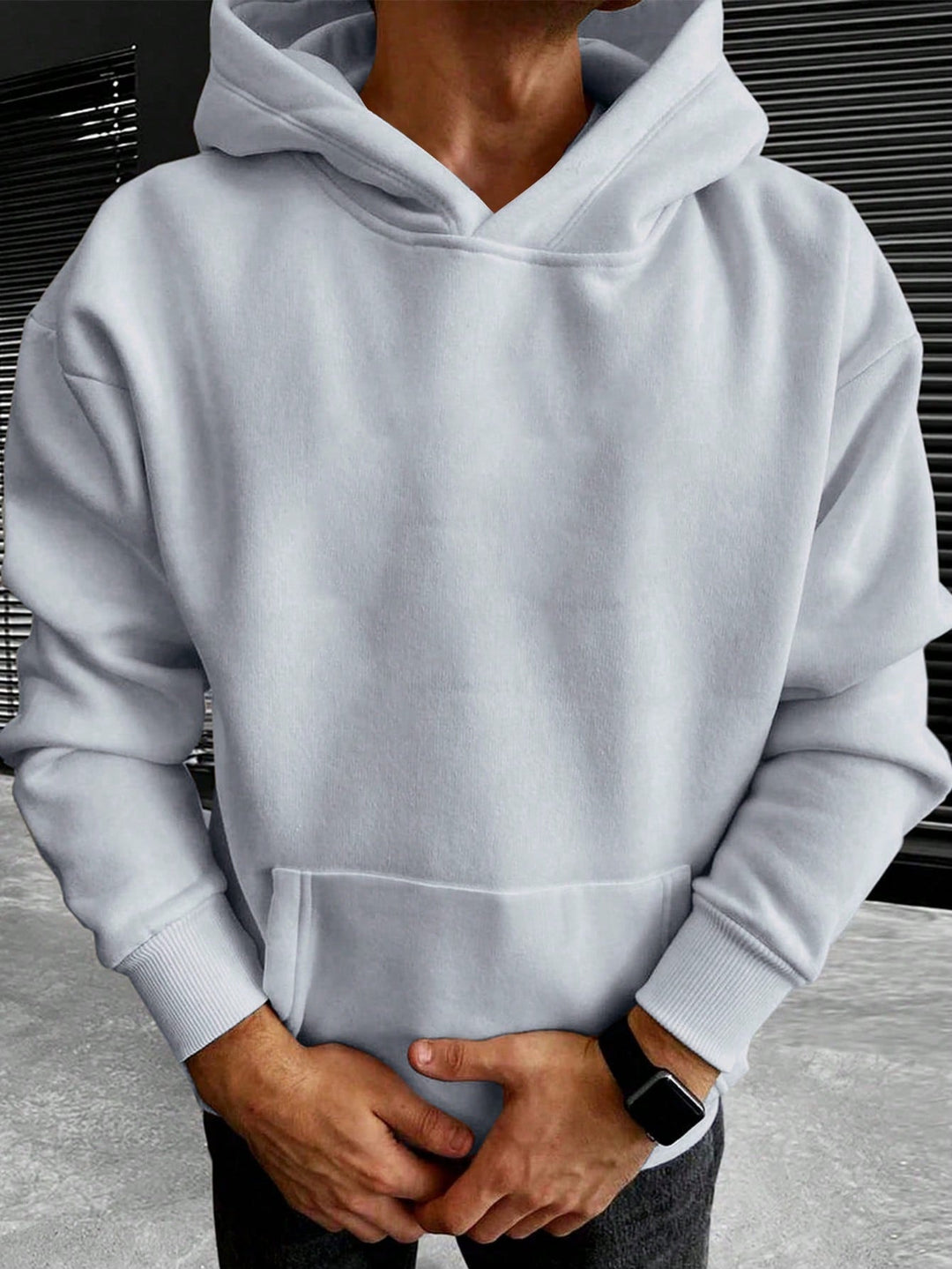 Tim | Effen kleur heren hoodie