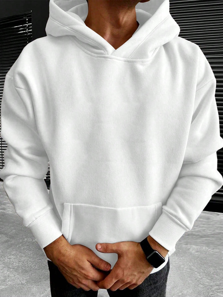 Tim | Effen kleur heren hoodie