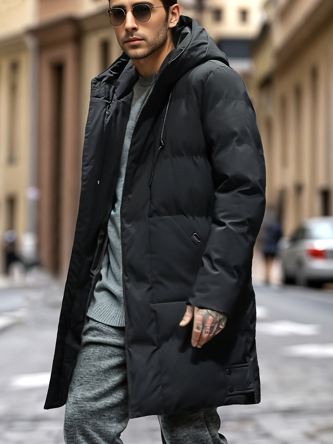 Tom | Warme winterparka met capuchon en zakken