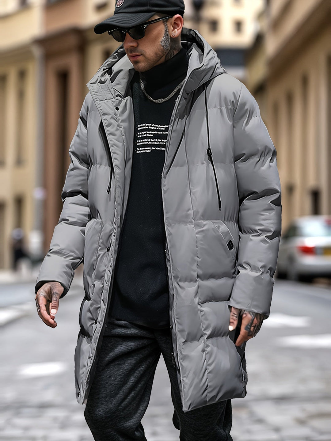 Tom | Warme winterparka met capuchon en zakken