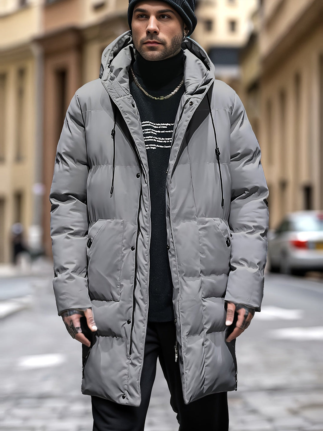 Tom | Warme winterparka met capuchon en zakken