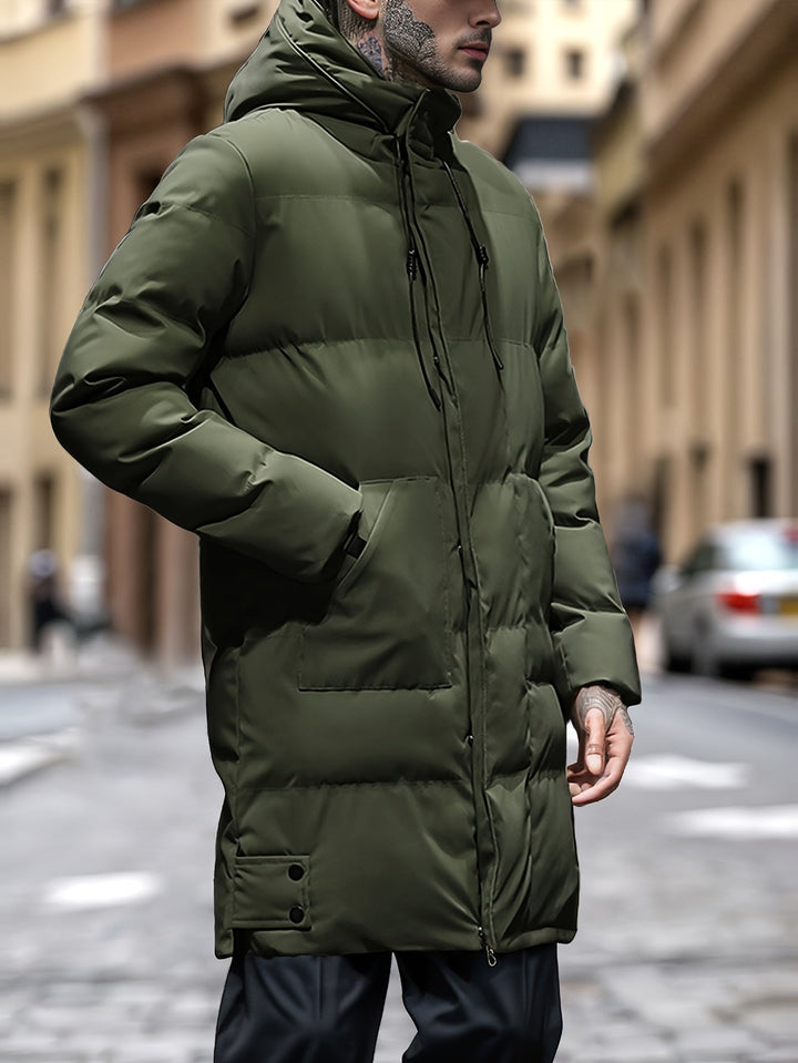 Tom | Warme winterparka met capuchon en zakken