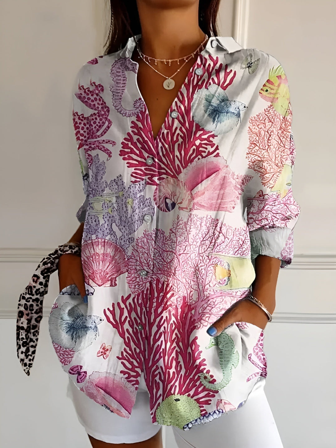 Imara - Losvallende Zomer Blouse met Print voor Dames