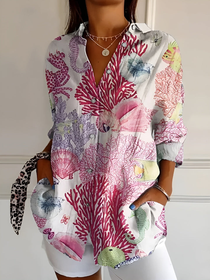 Imara - Losvallende Zomer Blouse met Print voor Dames