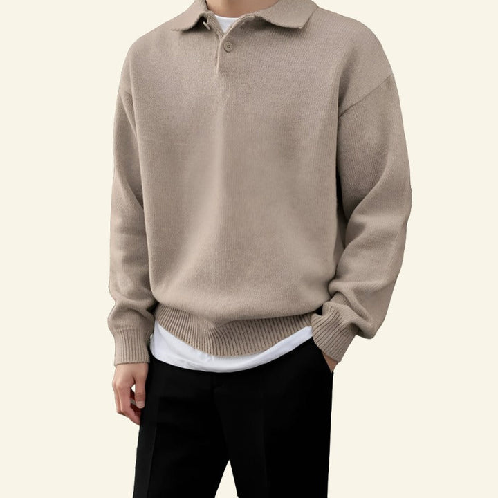 Teun | Losse mode effen kleur trui