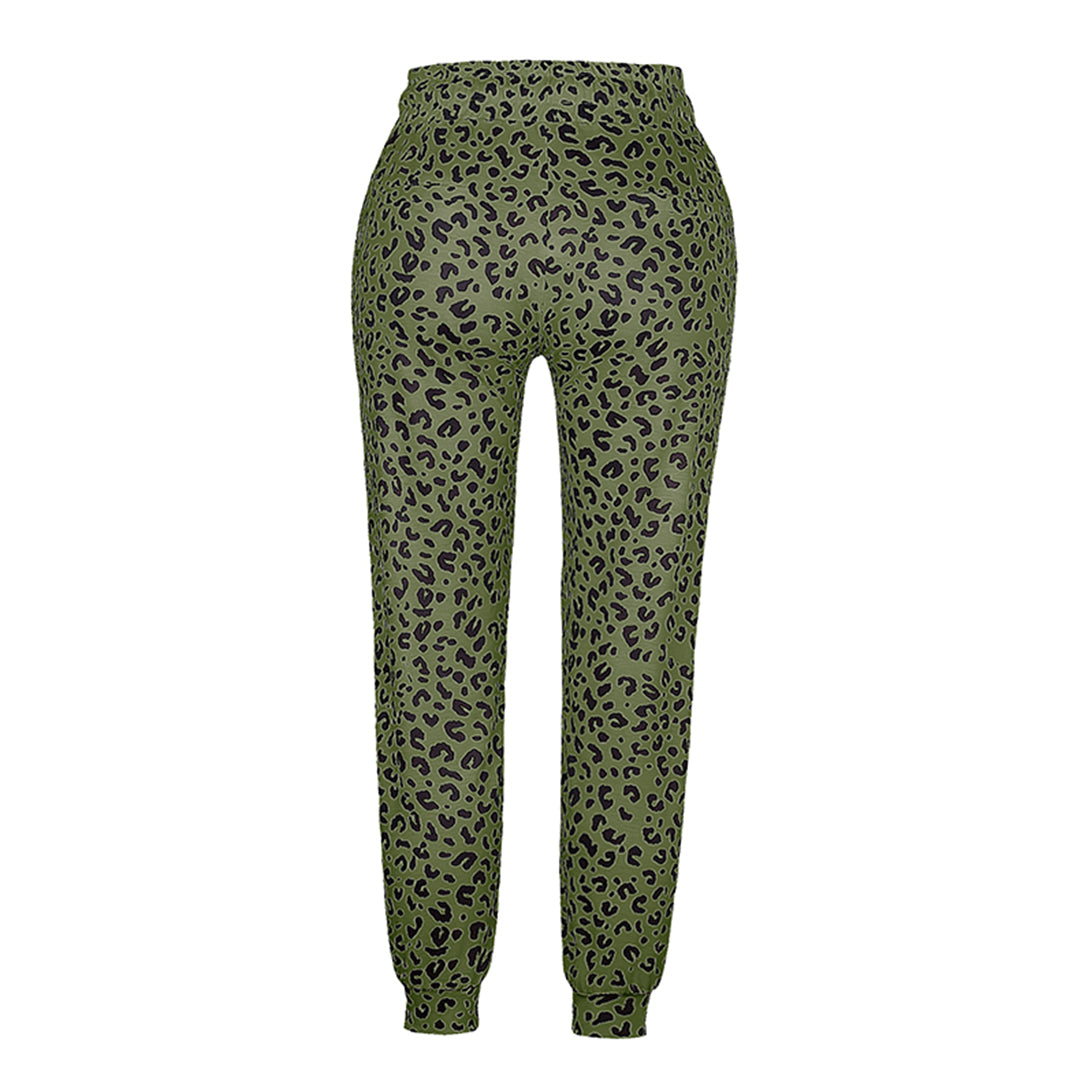 Xandra | Damesbroek met luipaardprint